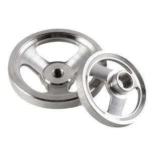 不锈钢滚花手轮304滚花手轮手柄CNC加工车床手轮不锈钢口罩机摇手