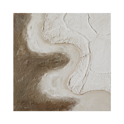 风景大海橙色装饰画原创手绘油画