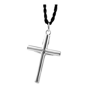足银999十字架项链简约时尚纯银吊坠男女士网红首饰生日礼物刻字