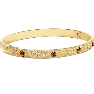 戴比尔斯黄金钻石手镯