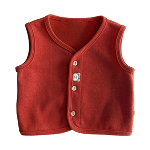 新款儿童马甲 2026宝宝春秋针织坎肩马夹 男女童北欧森系洋气背心