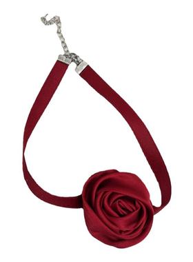 复古纯欲玫瑰花choker项圈辣妹