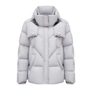 鸭鸭品牌官方旗舰店羽绒服女小个子短款2025新款冬季时尚外套潮XH