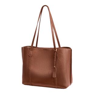 星期六棕色包包2025秋冬大包女大容量高级感时尚小众通勤托特包女