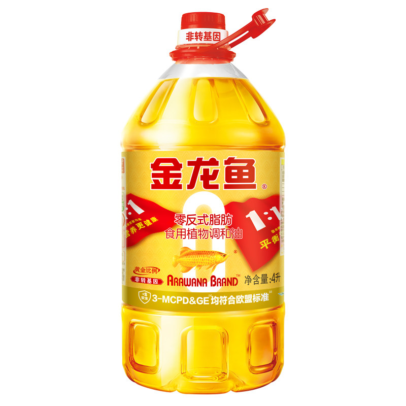 金龙鱼黄金比例食用调和油炒菜