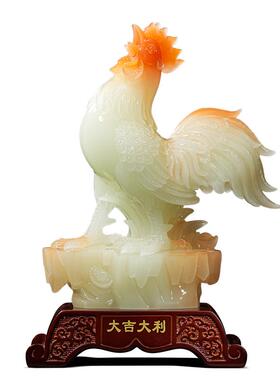 聚善缘大吉大利公鸡摆件乔迁礼物