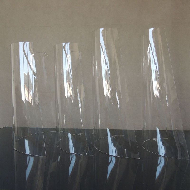 亚克力板材工程机罩折弯亚克力异型热弯有机玻璃烤弯成型加工