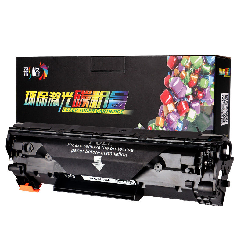 彩格适用惠普M1136粉盒CC388a HP1108 P1106 M1213 M126a 88a硒鼓