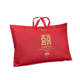 结婚枕芯包装袋枕头收纳袋喜被超大红色手提陪嫁四件套礼品袋夏被