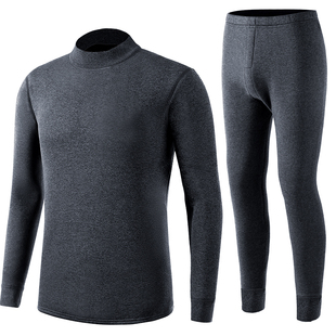 南极人纯棉秋衣秋裤男士打底棉毛衫全棉线衣线裤保暖内衣薄款套装