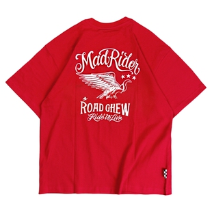 现货 MADNESS MADRIDER PRINT TEE 机车印花短袖T恤 余文乐 26SS