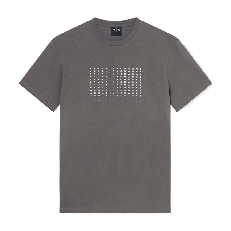 ARMANI EXCHANGE/阿玛尼26春夏新款男士圆领短袖正肩印花纯棉T恤实拍图 商品