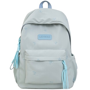 中学生书包ins小众慵懒风2026年新款双肩包男生小学生背包女高中