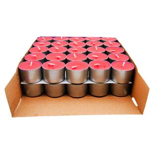 8小时酥油灯50粒装铝壳梅花灯粒八个钟无烟小蜡烛许愿佛堂供灯