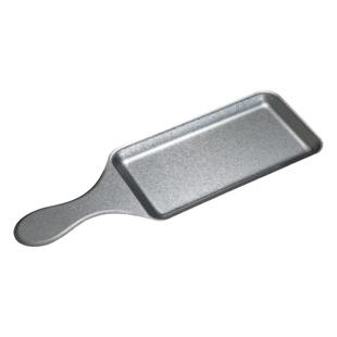 复古不锈钢带把托盘小吃盘烧烤盘火锅菜盘寿司盘点心盘甜品长盘子