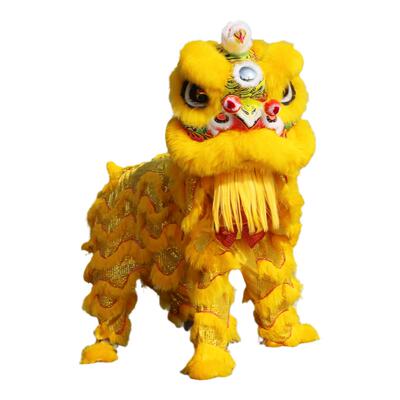 广东佛山南狮羊毛夜光舞狮头道具