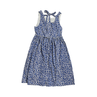 Punkhoo 日系蝴蝶结碎花连衣裙女夏季新款甜美小清新无袖背心裙子