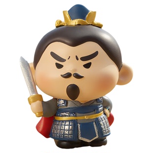 正版Q燃三国盲盒2025新款可爱国潮三国演义手办 网红爆款刘备关羽