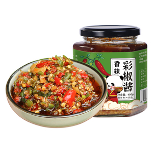 蒜蓉辣椒酱香辣彩椒酱开味下饭菜