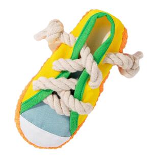译之爪Pawbridge 狗狗玩具鞋子耐咬宠物用品发声解闷绳结玩具鞋子