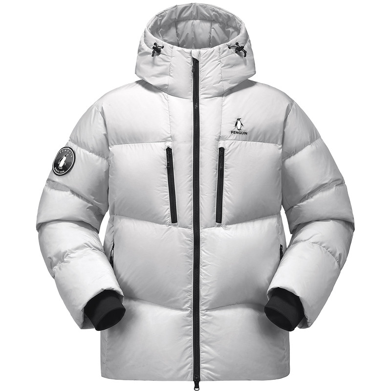【baby同款】企鹅暖甲鹅绒服男女25冬新款高蓬加厚防风短款羽绒服