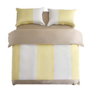 CASUCA格林假日四件套纯棉全棉床上用品2026新款条纹拼接被套床单