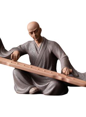 鑫裕源彩砂陶中式装饰摆件