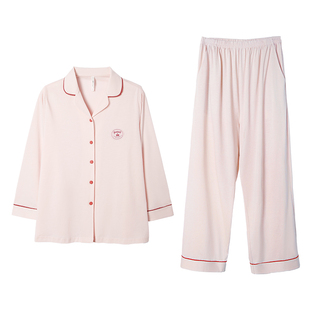 【5折福利】安之伴清仓情侣睡衣女夏季可外穿套装大码家居服春秋