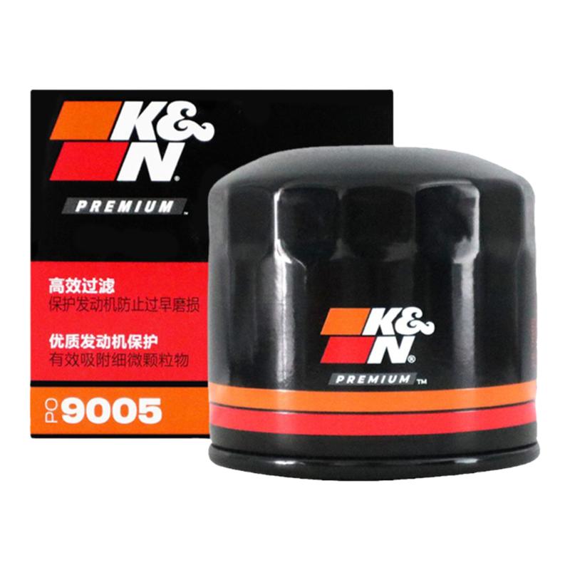 KN长效机油滤芯格清器PO9005适用起亚k2/k3/k4现代索纳塔伊兰特