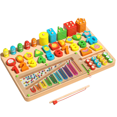 蒙氏几何形状配对玩具