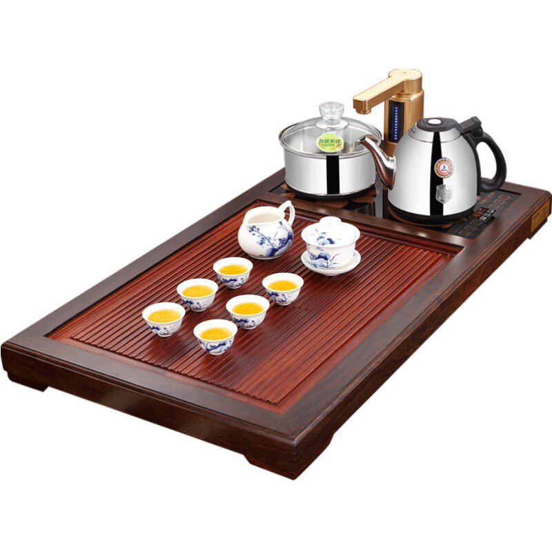 全自动实木木茶盘整套茶具