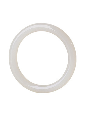 凤飞凰和田玉浅藕粉细条美人镯