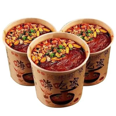 网红酸辣粉细粉大桶装酸辣粉方便速食夜宵宿舍冲泡即食整箱