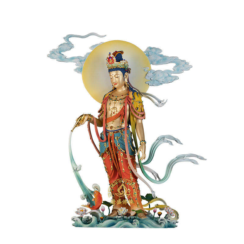 三十三观音之洒水观音全铜供奉