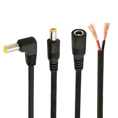 DC电源线公头母头弯头12v插头线