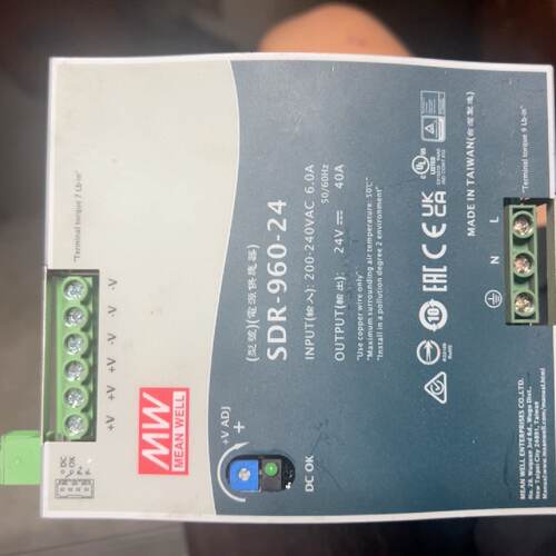 溢价-明纬开关电源：SDR-960-24、24VDC。 成