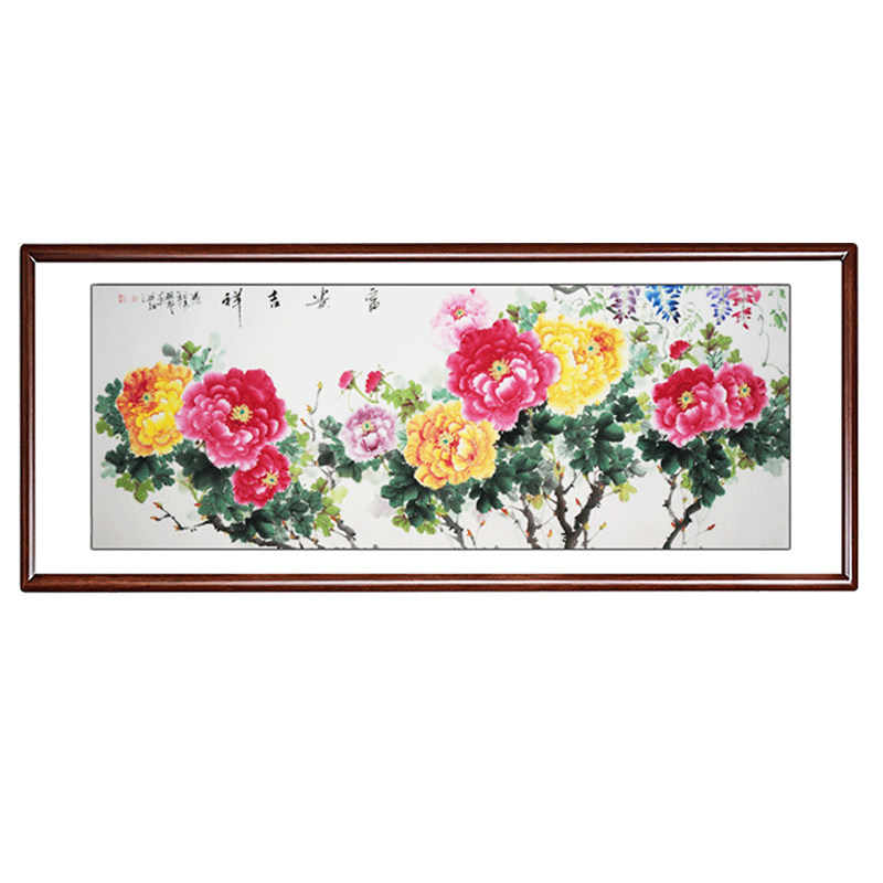 手绘国画字画玄关办公室挂画客厅