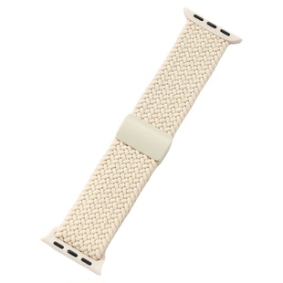 iserisewatch适用苹果手表表带iWatchs11代尼龙编织applewatchs10夏天透气S9女SE磁吸41mm45运动ultra3男高级