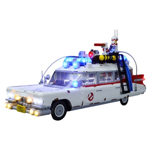 YEABRICKS LED灯饰适用乐高10274捉鬼敢死队 ECTO-1 捉鬼车灯光组