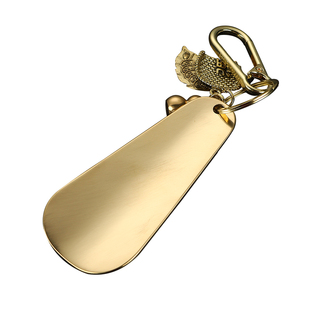 迷你纯黄铜钥匙款鞋拔子小巧家用老式穿鞋神器随身便携式穿提鞋器