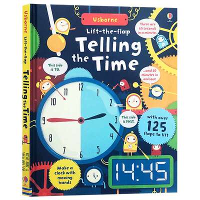 认识时间 翻翻书 英文原版绘本 Usborne Lift the Flap Telling the Time 尤斯伯恩立体书 科普科学知识 英文版进口英语课外书籍