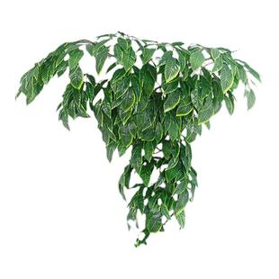 仿真树叶塑料树枝室内人工绿化工程造景绿叶植物装饰假树芒果叶子