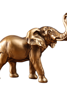 创意招财大象工艺品摆件家居客厅电视柜酒柜书房办公室桌面装饰品