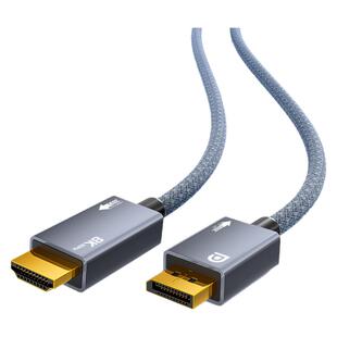 优籁特DP1.4转HDMI2.1连接线台式电脑外接显示器8k60高清4K240Hz