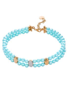 明星同款RuedesMille绿松石双层手链串珠轻奢小众精致手串送女友