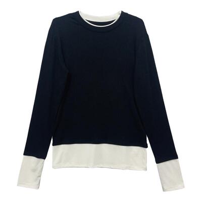 柔软穿上瘾透气亲肤撞色拼接简约