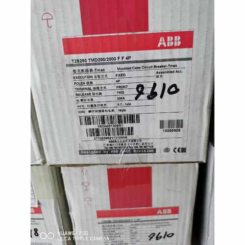 议价ABB塑壳T3S250TMD200200FF4P1适用