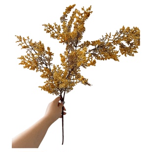 油画雾凇仿真绿植轻奢高级感客厅仿真假花装饰品摆件家居软装摆设