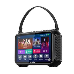 先飞广场舞音响带显示屏户外K歌手提音箱家用唱歌家庭KTV点歌一体