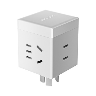 飞利浦魔方插座转换器多功能插座插头多孔位转化插头转换器多用